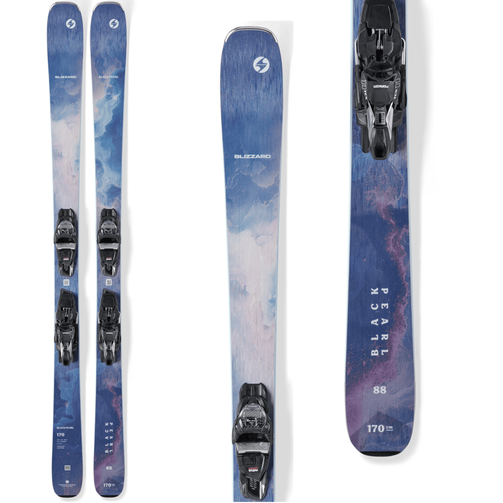 Blizzard Black Pearl 88 D Skis w/ Bindings - NEW