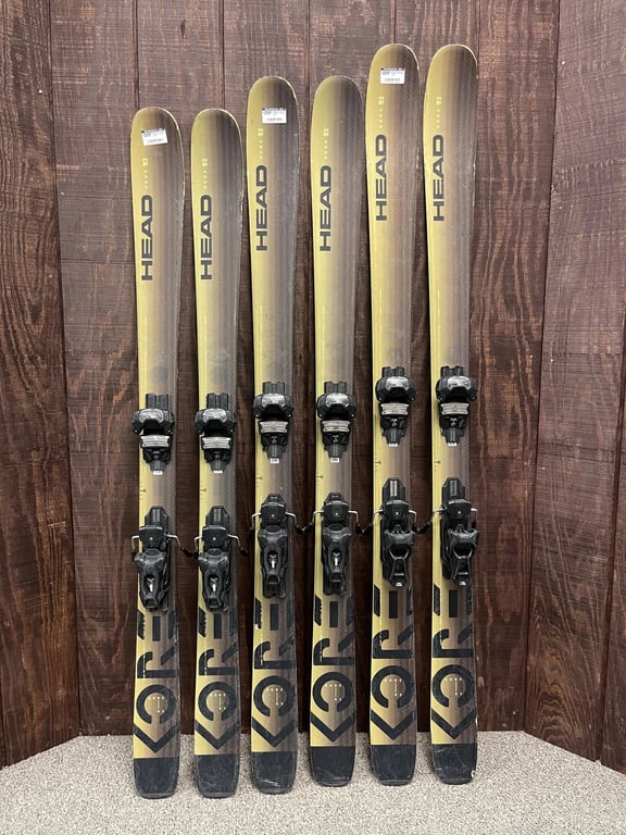 Head Kore 93 Skis w/ Bindings - USED
