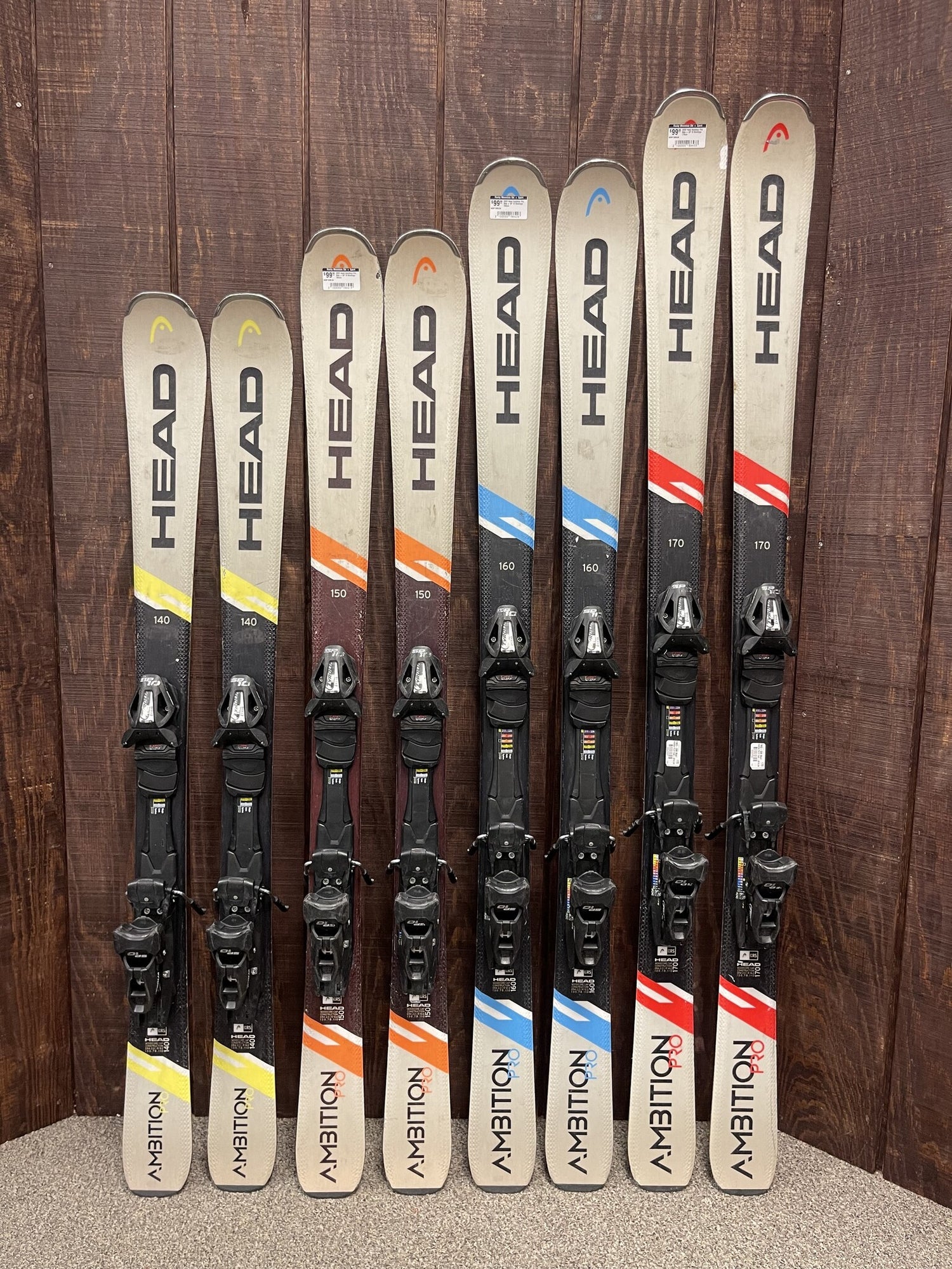 2022 Head Ambition Pro Skis w/ Bindings - FINAL SALE NO RETURNS - USED