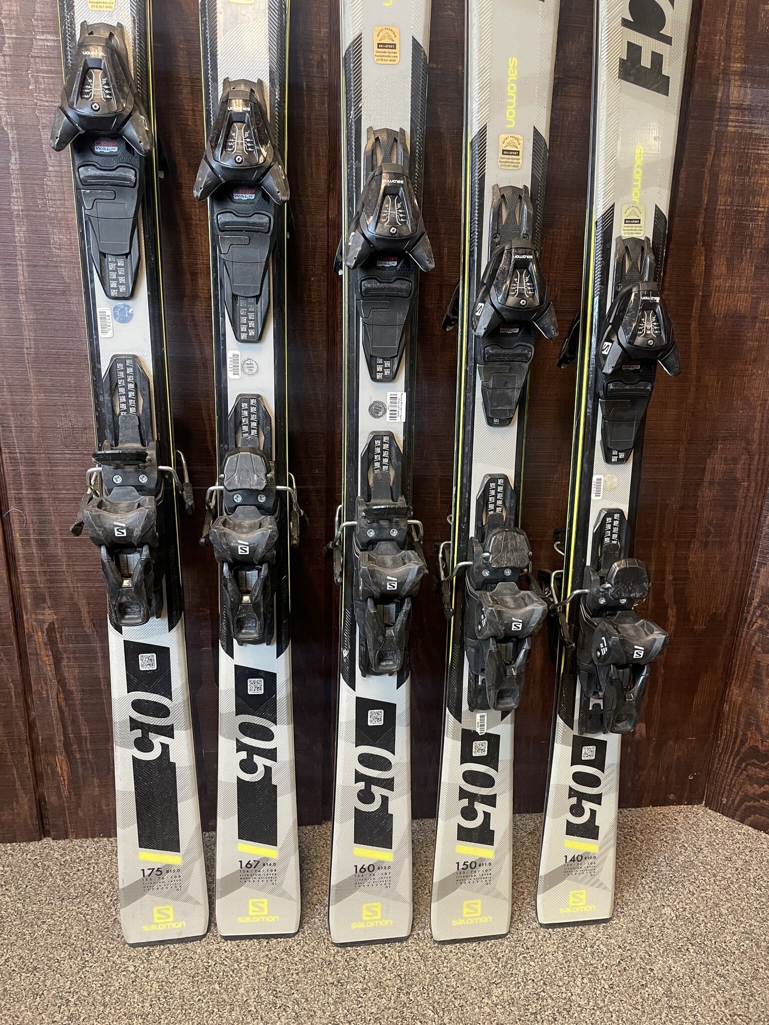 2020 Salomon S/Force 05 Skis + Salomon L10 GW Demo Bindings