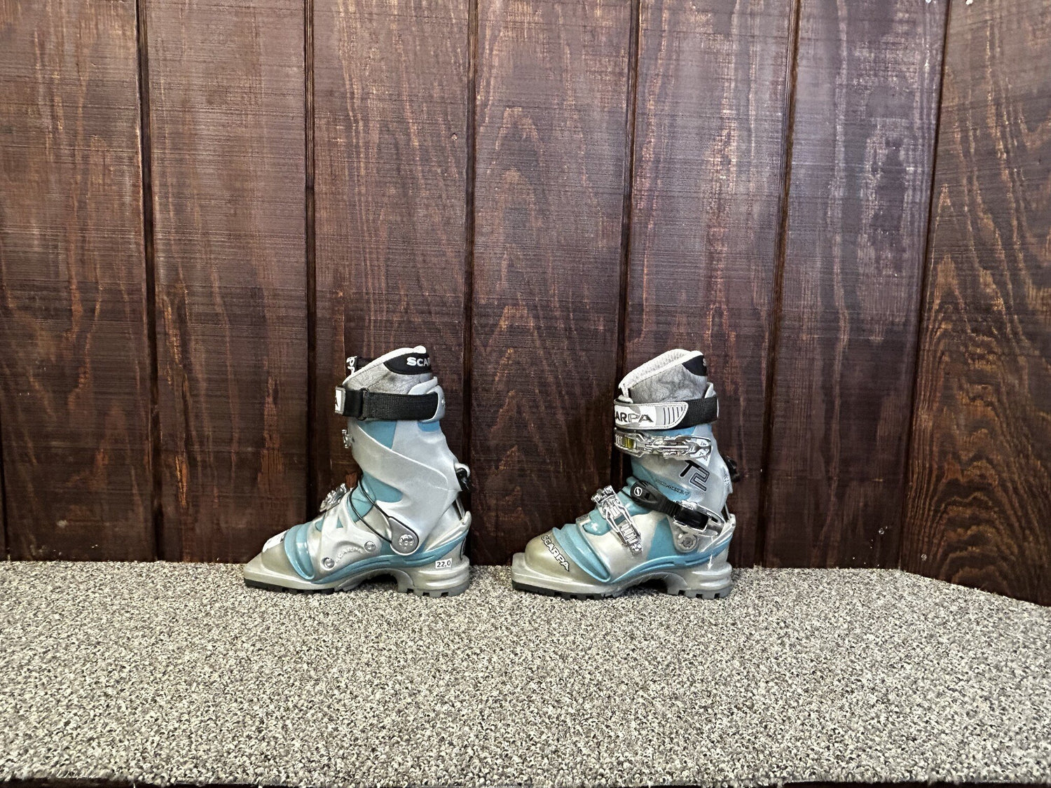 Scarpa T2 ECO Dual Density Telemark Ski Boots. Size 22
