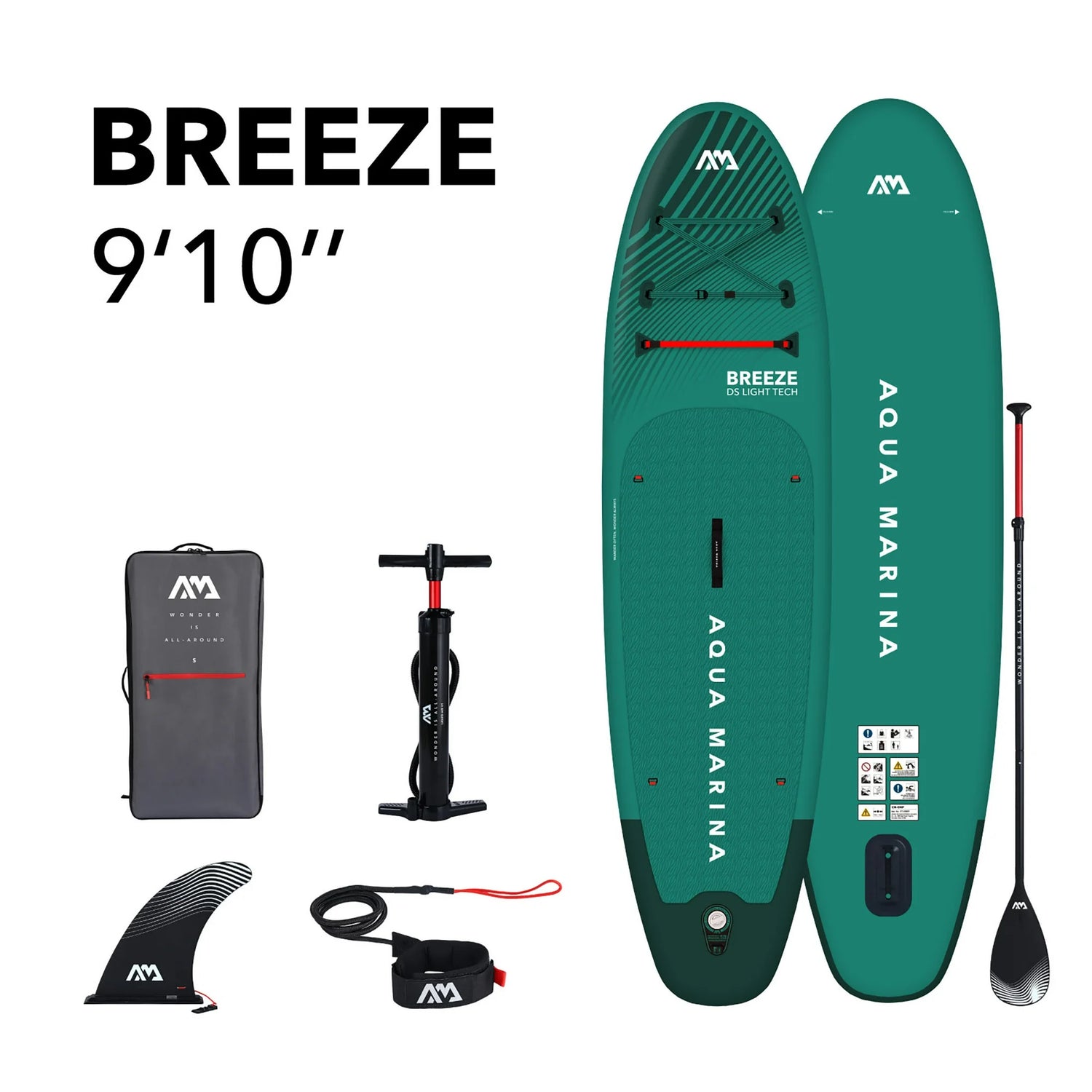 NEW Breeze (Silver Tree) - All-around iSUP, 3m/12cm, with aluminum SPORTS III paddle and safety leash
