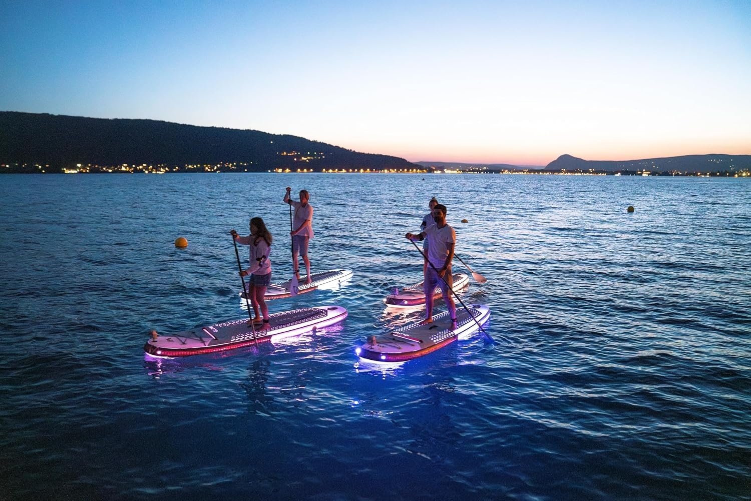NEW Glow - All-around iSUP with Ambient Light System, 3.15m/15cm, with safety leash