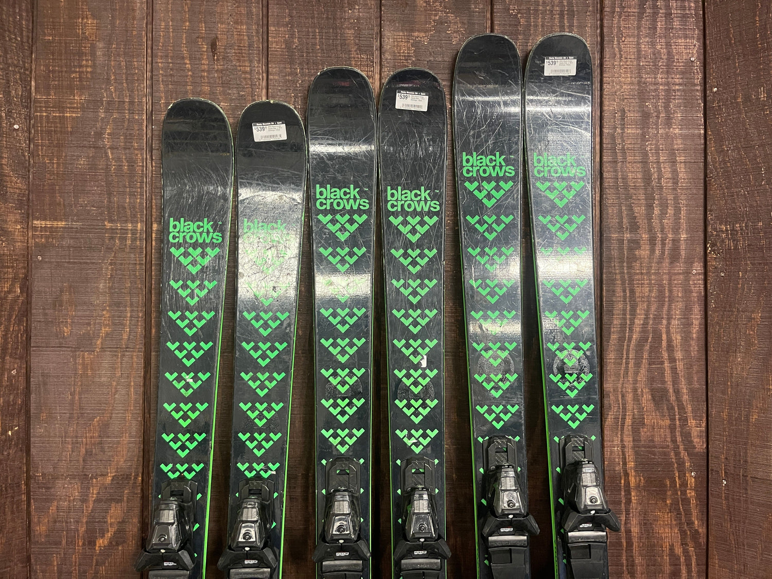 Used 2024 Black Crows Captis Skis + Salomon M10 Bindings