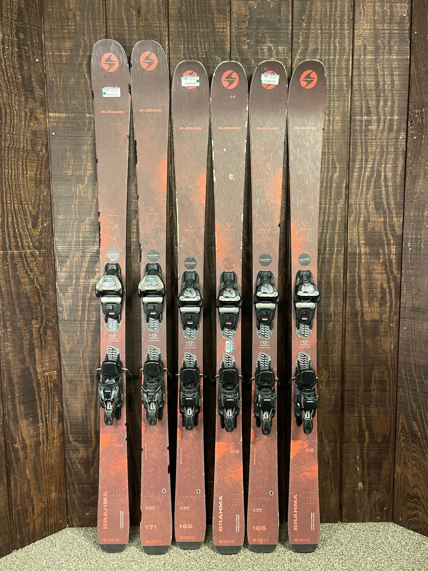 2023 Blizzard Brahma 88 Skis + Griffon 13 Bindings 171cm