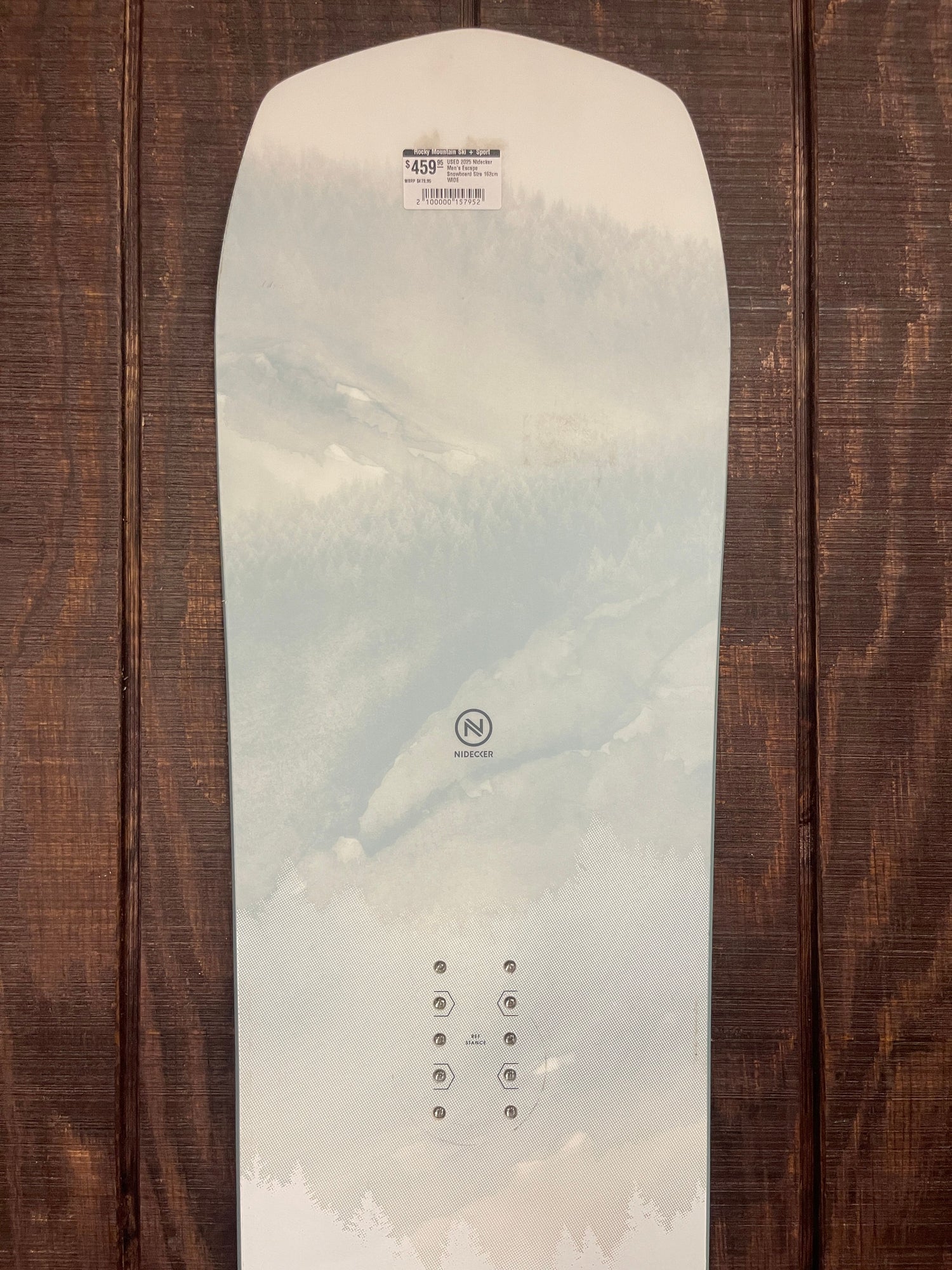 USED 2025 Nidecker Men's Escape Snowboard