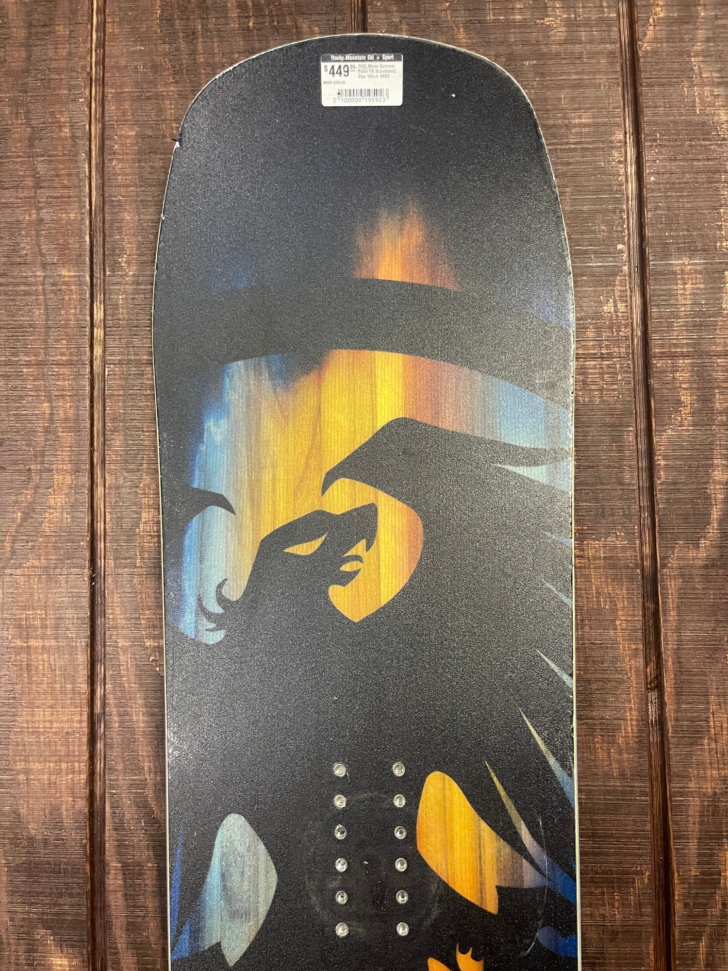 Used 2025 Never Summer Proto FR Snowboard 165cm WIDE