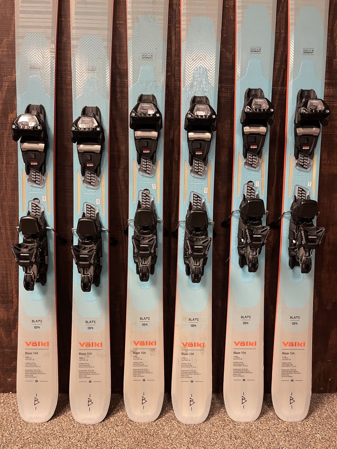 Used 2025 Volkl Blaze 104 Skis + TCX Bindings