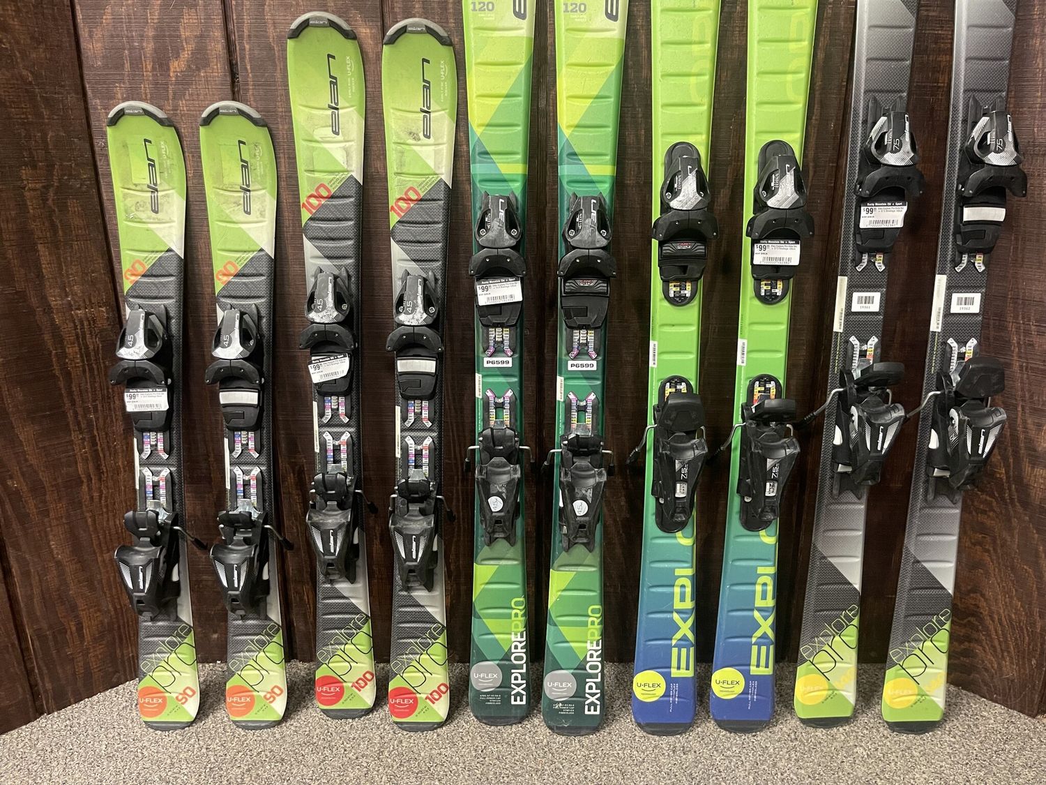Elan Explore Pro Kids Ski + E7.5 Bindings