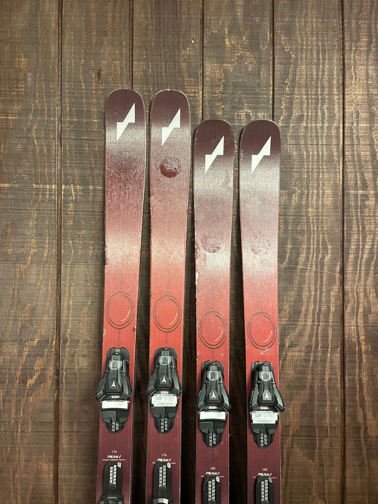 Used 2023 Peak 88 Skis + Strive 11 Bindings
