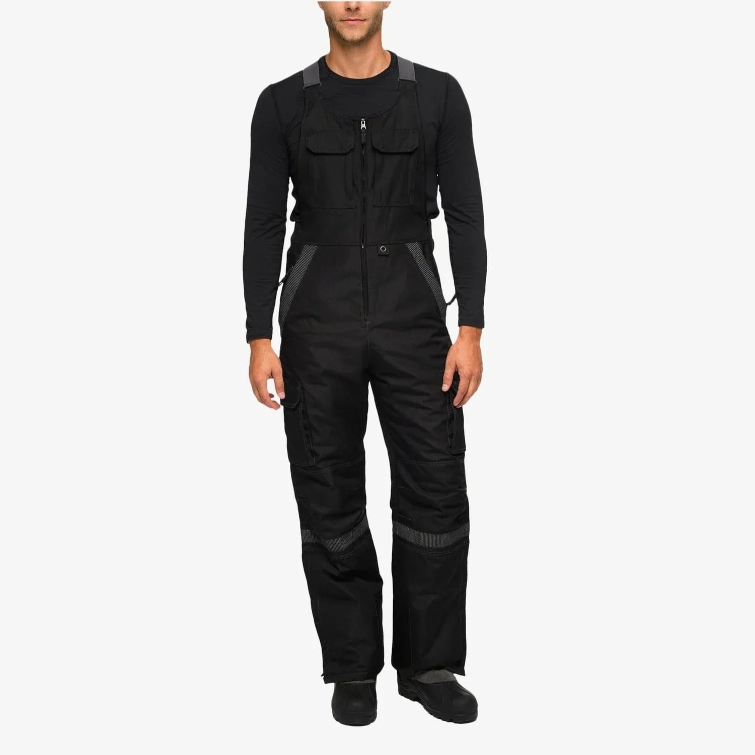 NEW Arctix Mens Tundra Insulated Bibs Overalls Black 32