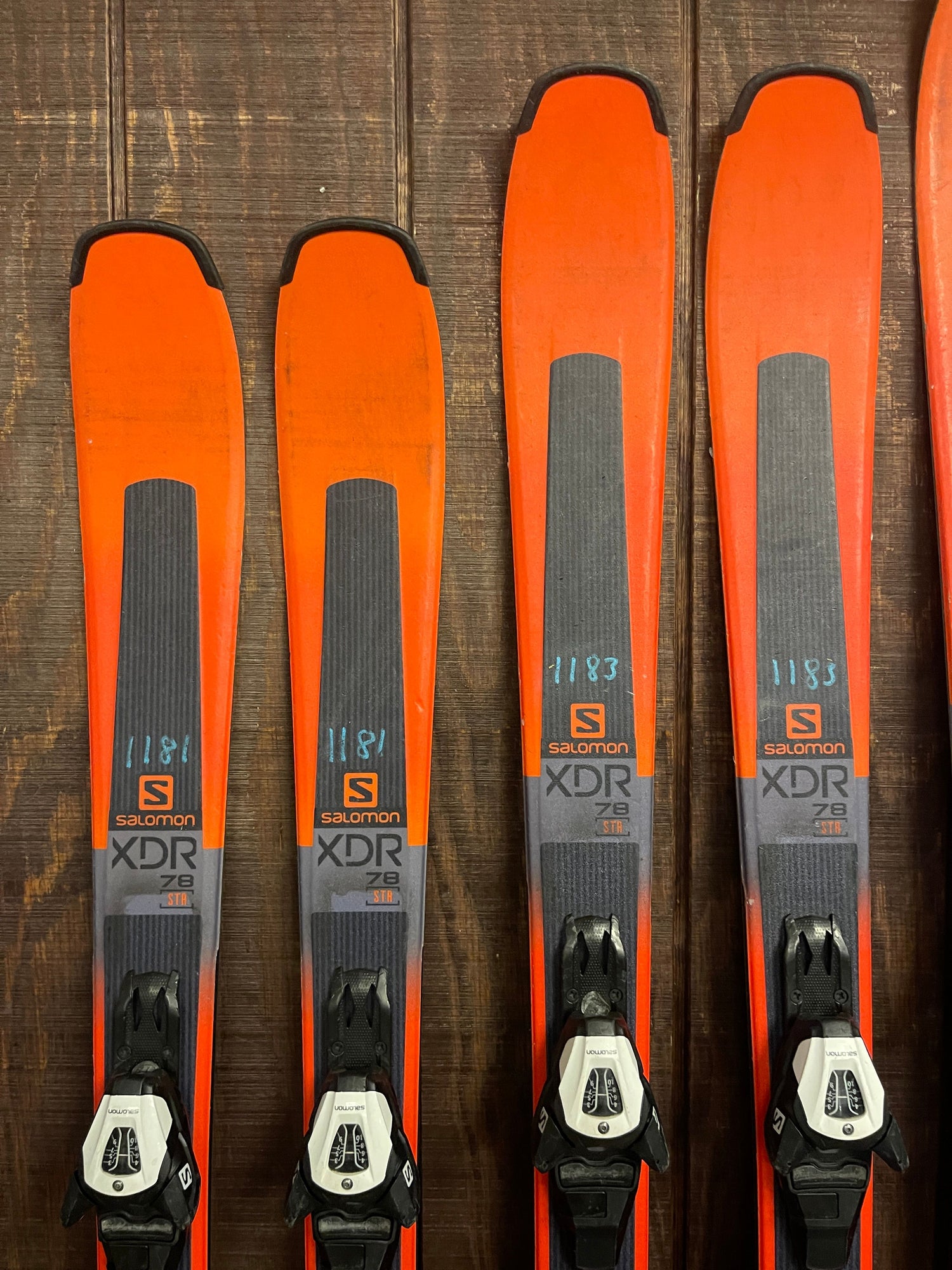 Used Salomon XDR 78 Skis + L10 Demo Bindings