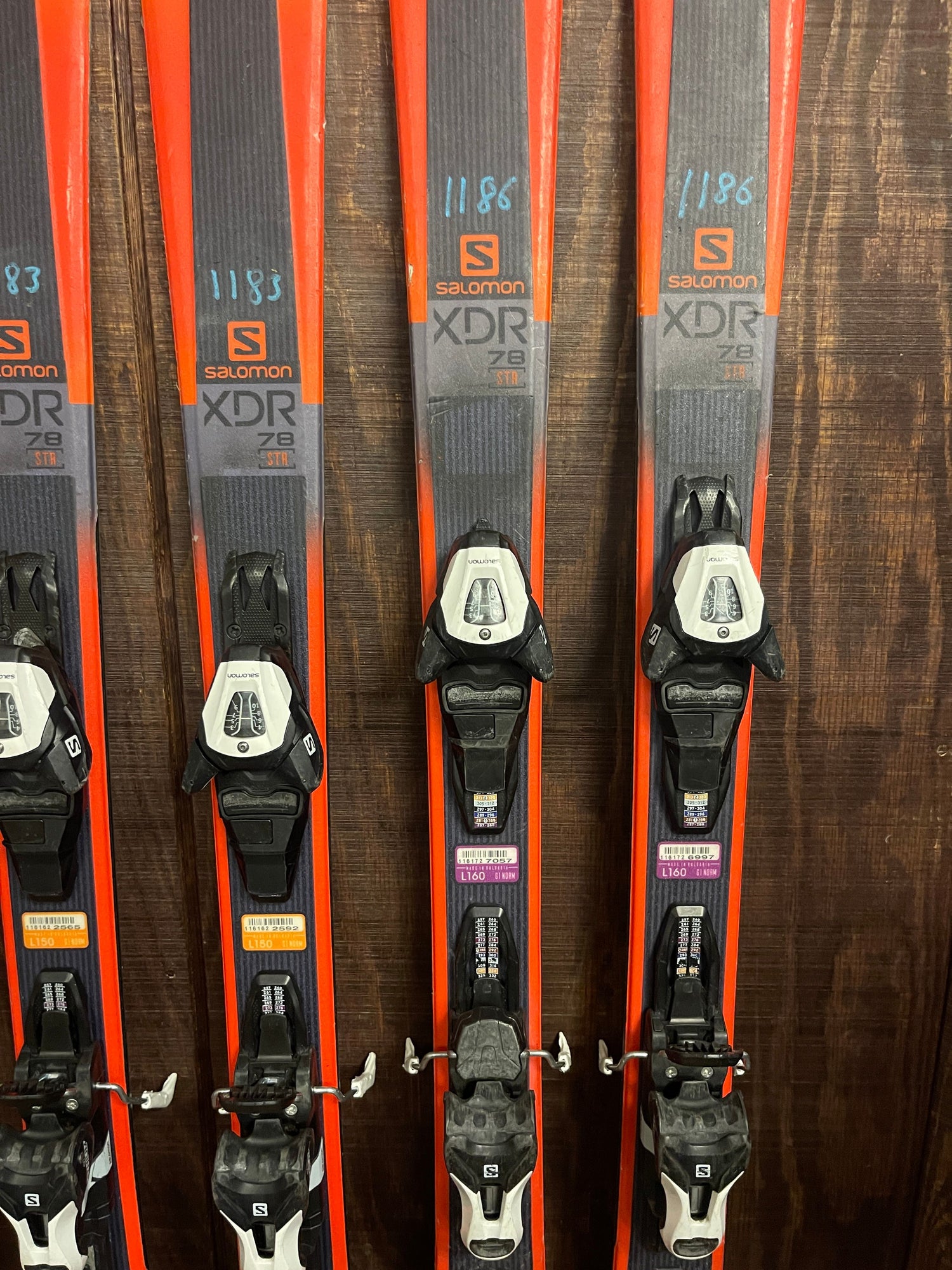 Used Salomon XDR 78 Skis + L10 Demo Bindings