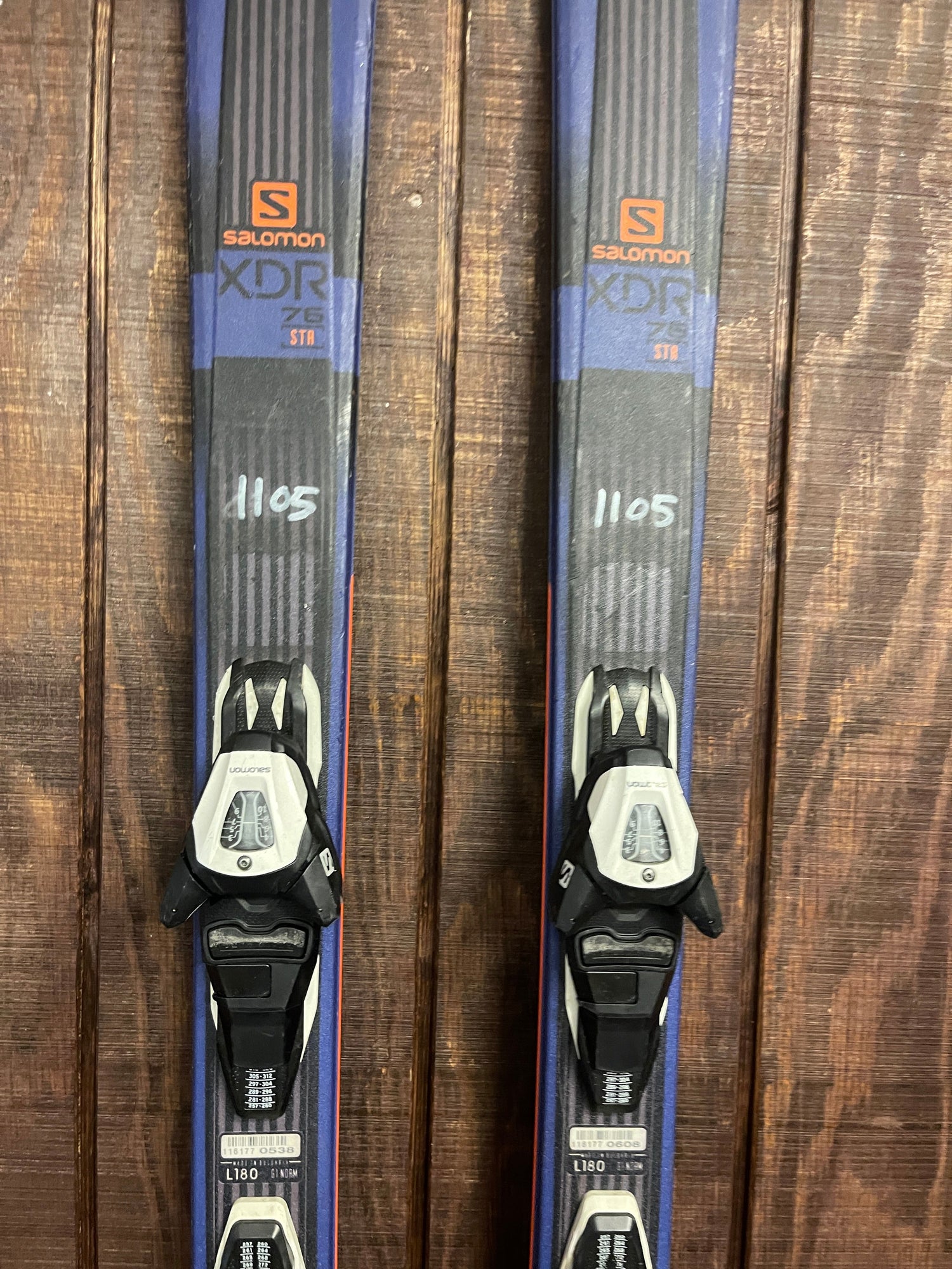2021 Salomon XDR 76 STC Skis + Salomon L10 GW Demo Bindings