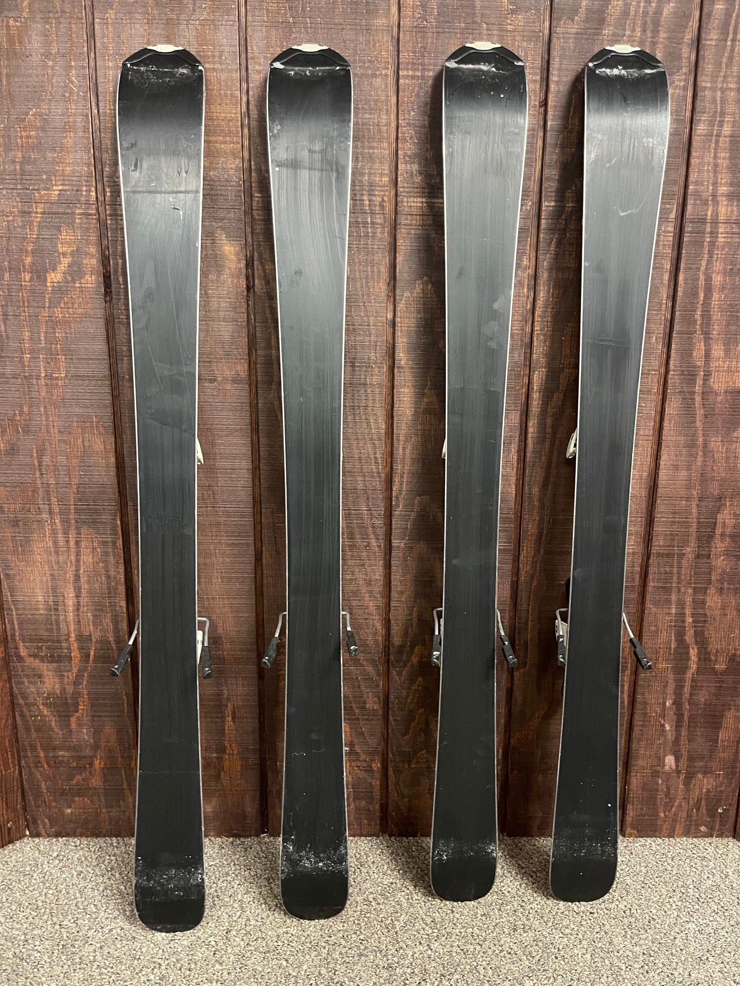 Used Salomon Short Max Skis + L10 Bindings, 120cm