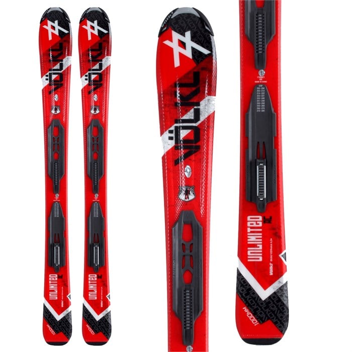 Volkl Unlimited Kids Skis + Marker 4.5 Jr. Bindings 90cm