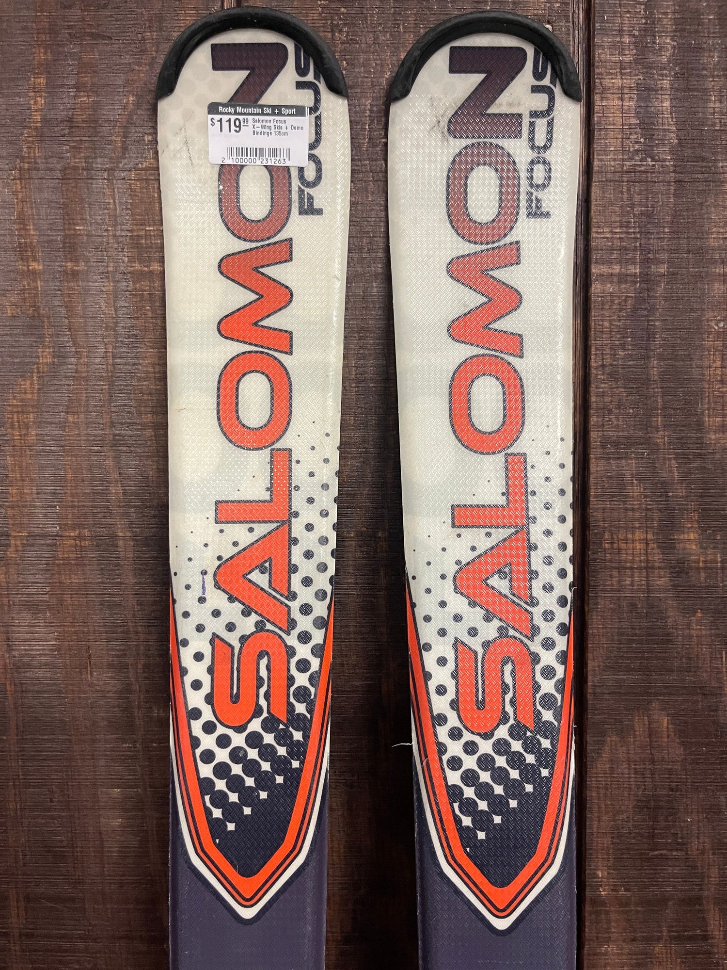 Salomon Focus X-Wing Skis + Demo Bindings