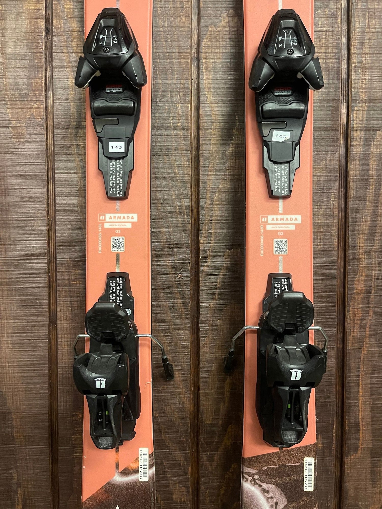 2023 Armada ARW Series 84 Skis + Armada 5.5 Demo Bindings