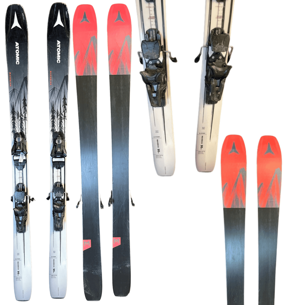 Atomic Maverick 95 Ti Skis w/ Bindings - USED