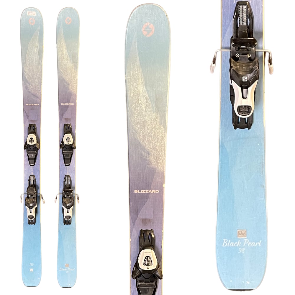 Blizzard Black Pearl 98 Skis w/ Bindings - USED