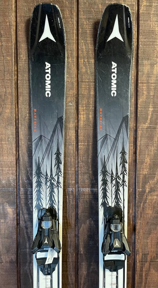 Atomic Maverick 95 Ti Skis w/ Bindings - USED
