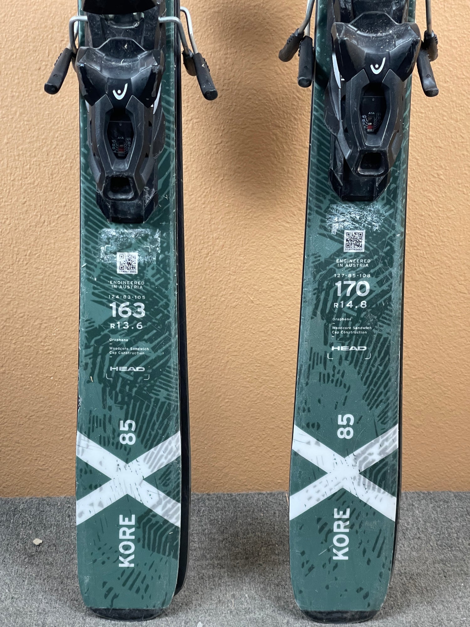 Used 2025 Head Kore 85 X Skis + PR11 Bindings