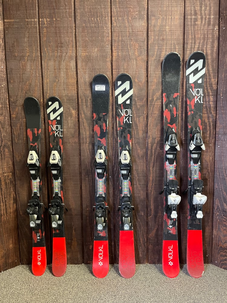 Volkl Ledge Twin Tip Kids Ski w/Bindings - Used - Image 2