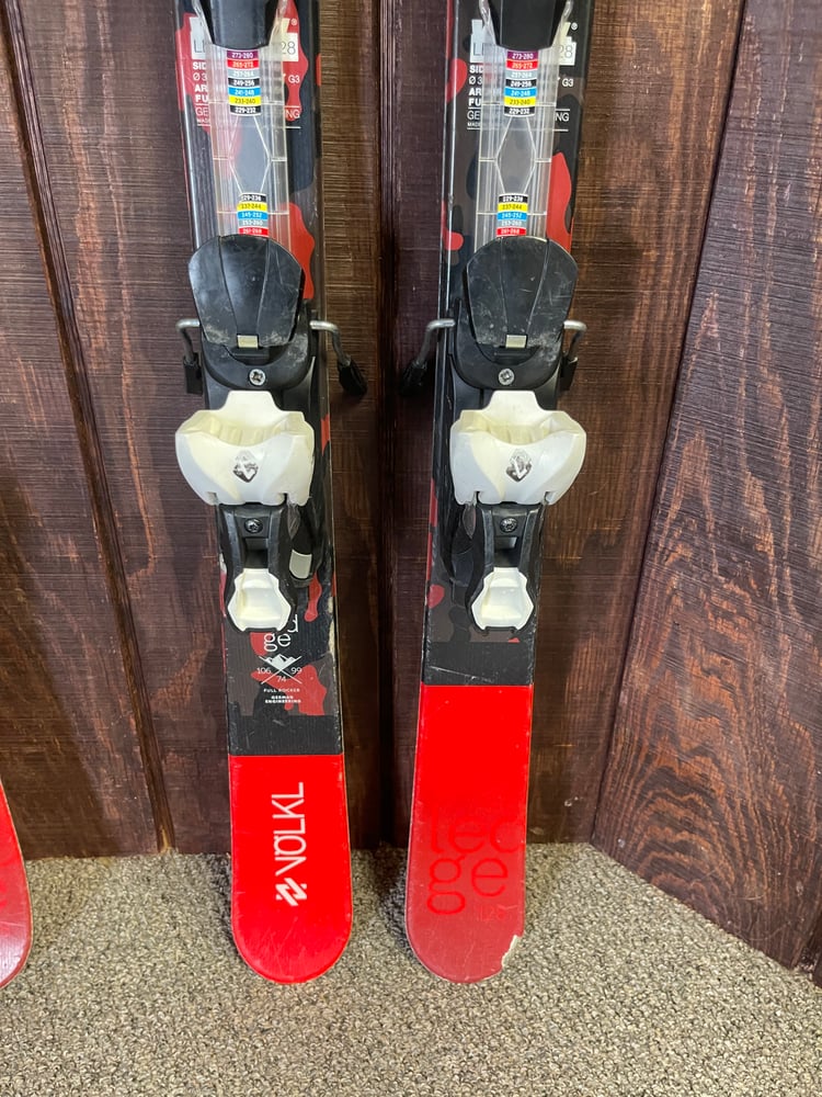 Volkl Ledge Twin Tip Kids Ski w/Bindings - USED