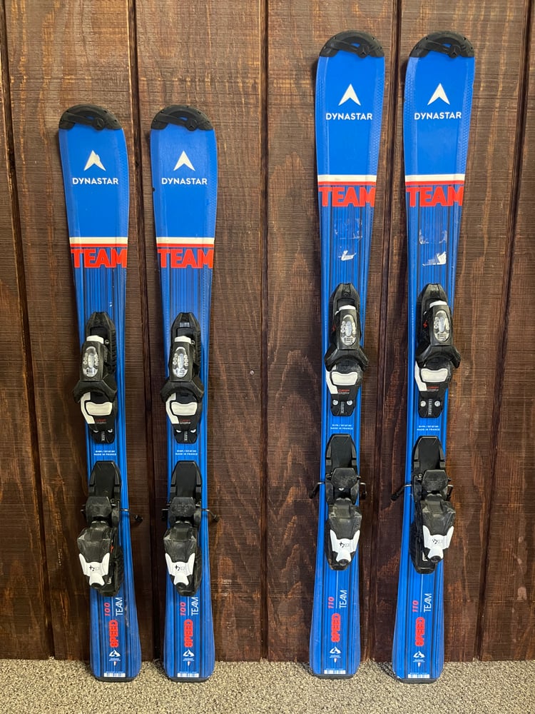 Team Speed Kids Skis w/ Bindings - Used - Image 2