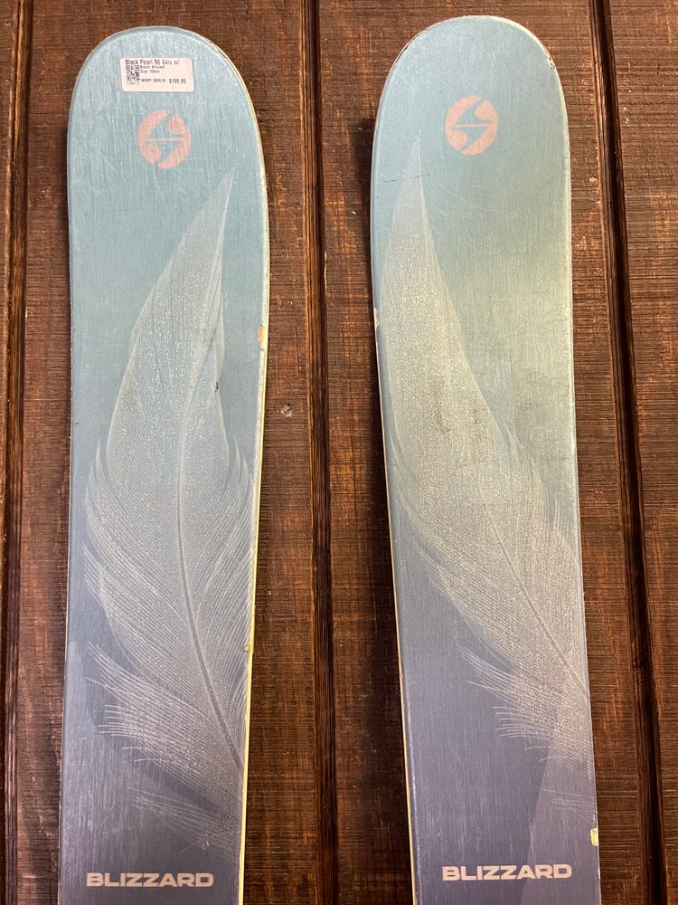 Blizzard Black Pearl 98 Skis w/ Bindings - USED
