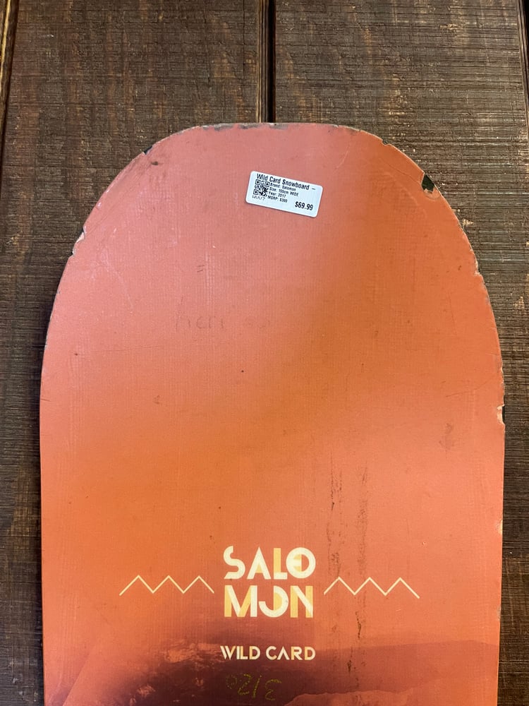 2017 Salomon Wild Card Snowboard - USED Final Sale