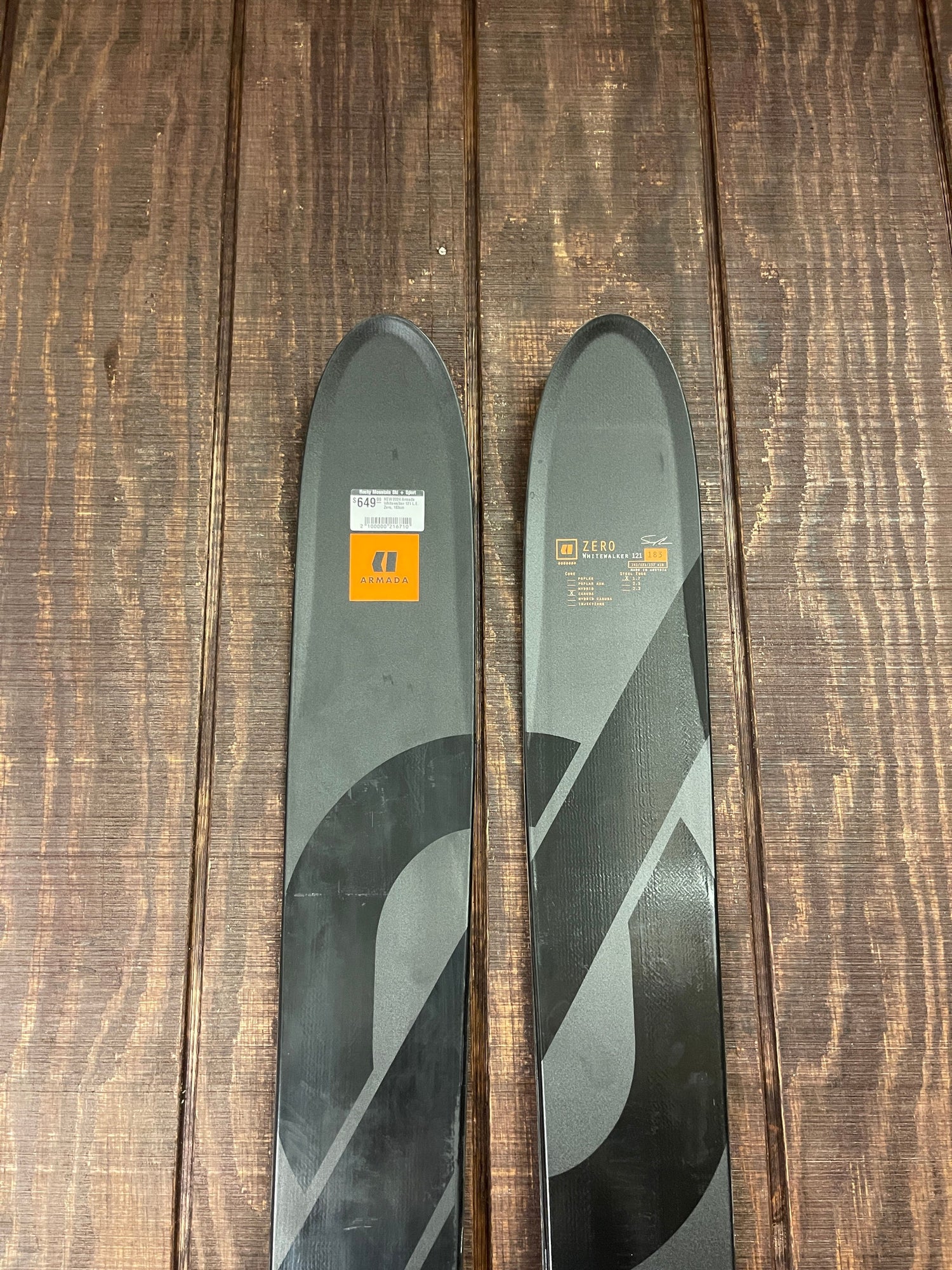 2024 Armada Whitewalker 121 Limited Edition Zero Skis - NEW