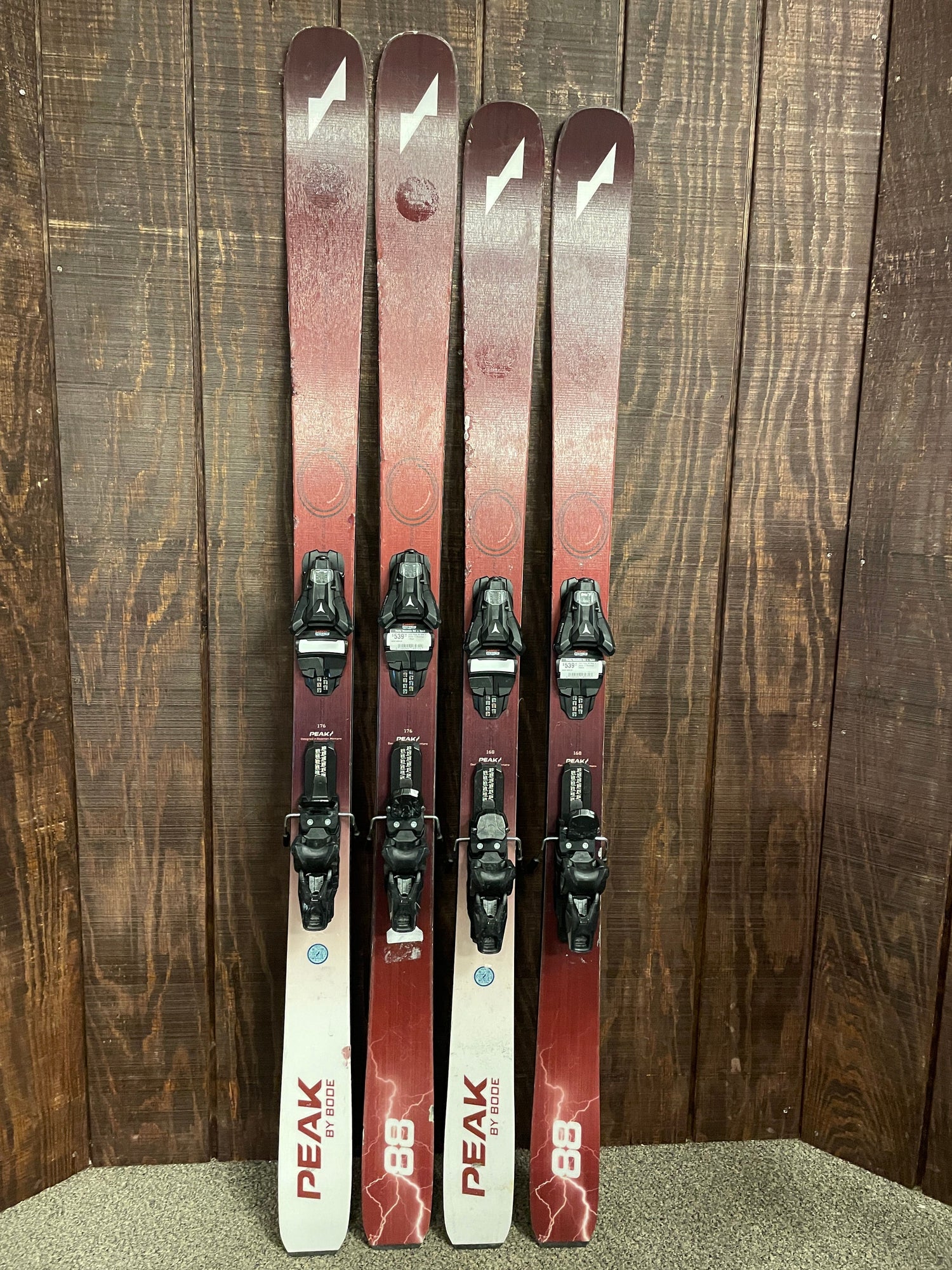 Peak 88 Skis w/ Bindings - USED