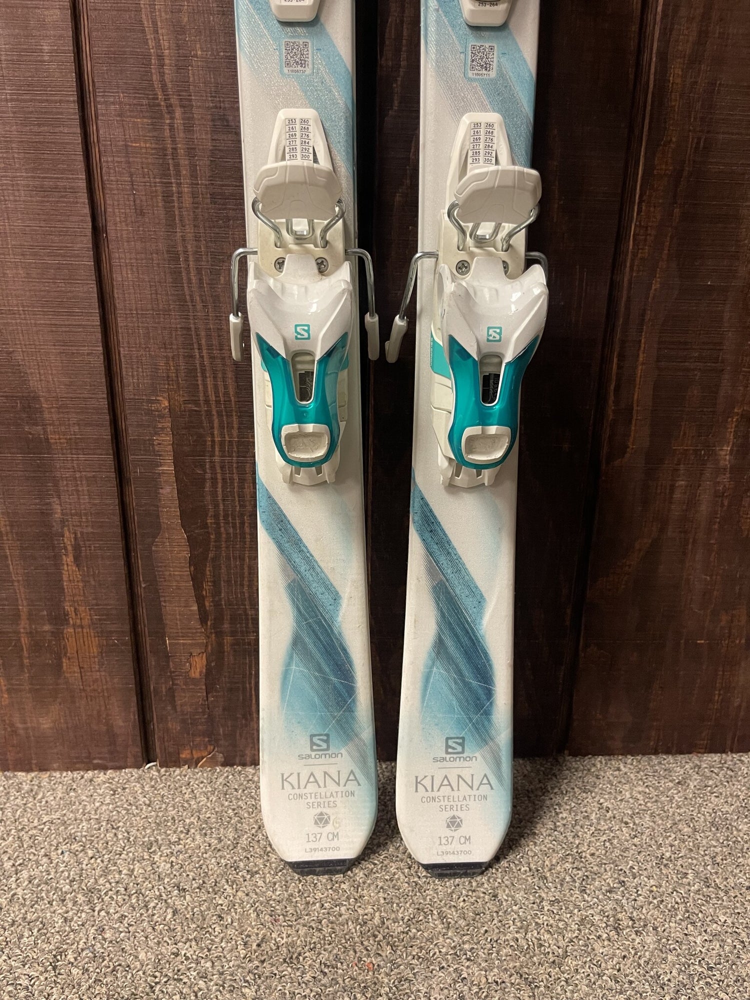 2018 Salomon Constellation Kiana Skis w/ Bindings - USED
