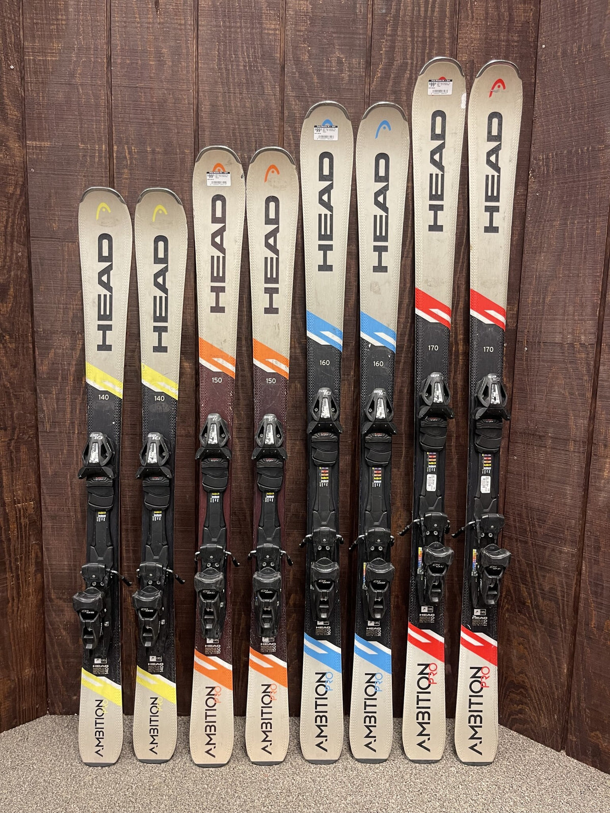 2022 Head Ambition Pro Skis w/ Bindings - FINAL SALE NO RETURNS - USED