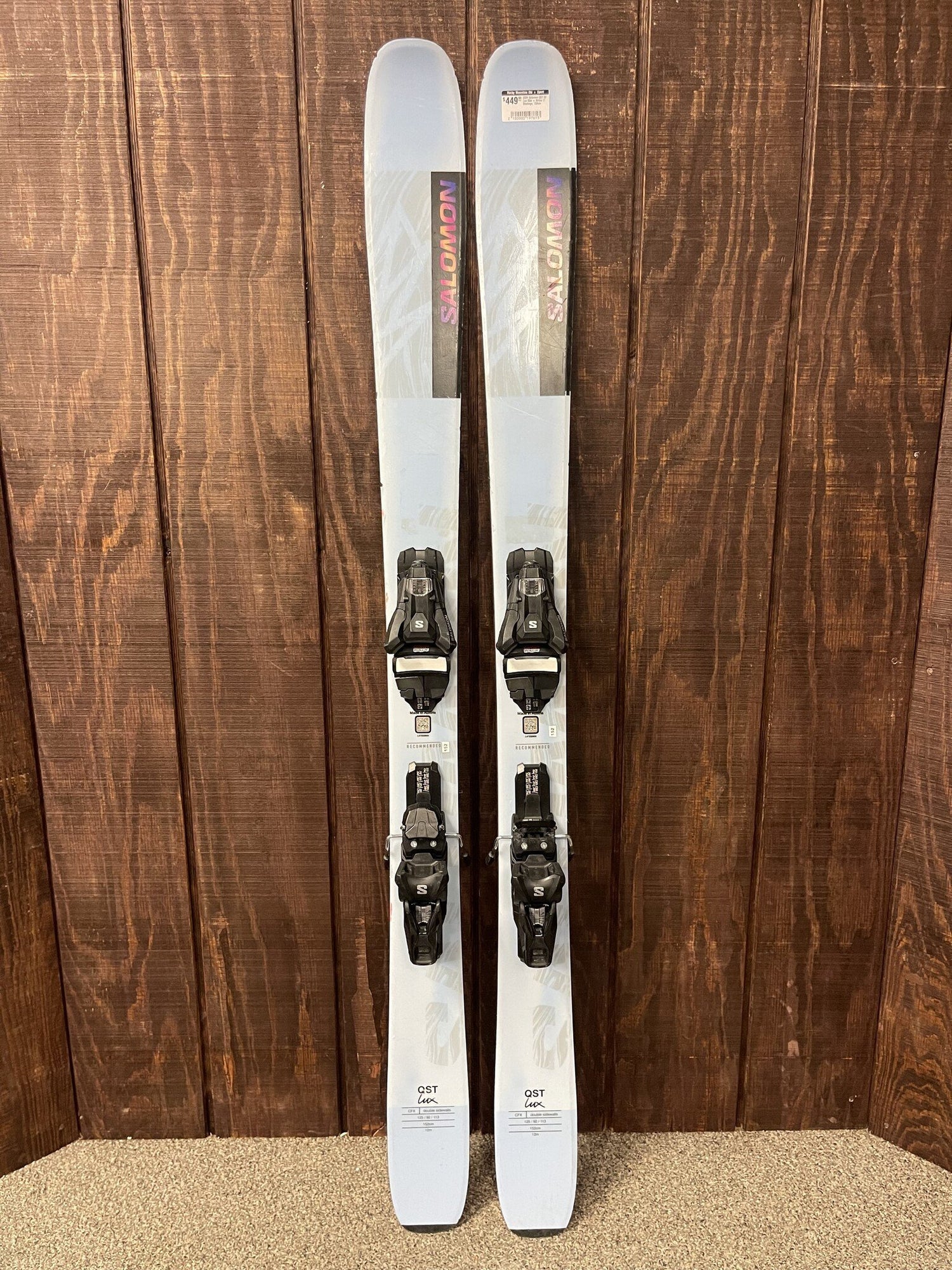 2025 Salomon QST 92 Lux Skis + Strive 11 Bindings, 152cm
