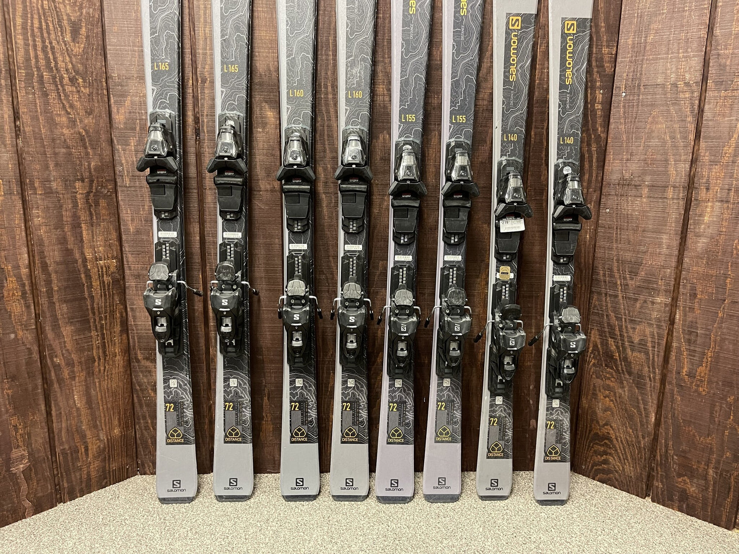 2022 Salomon Distance 72 Skis + Salomon M10 GW Demo Bindings