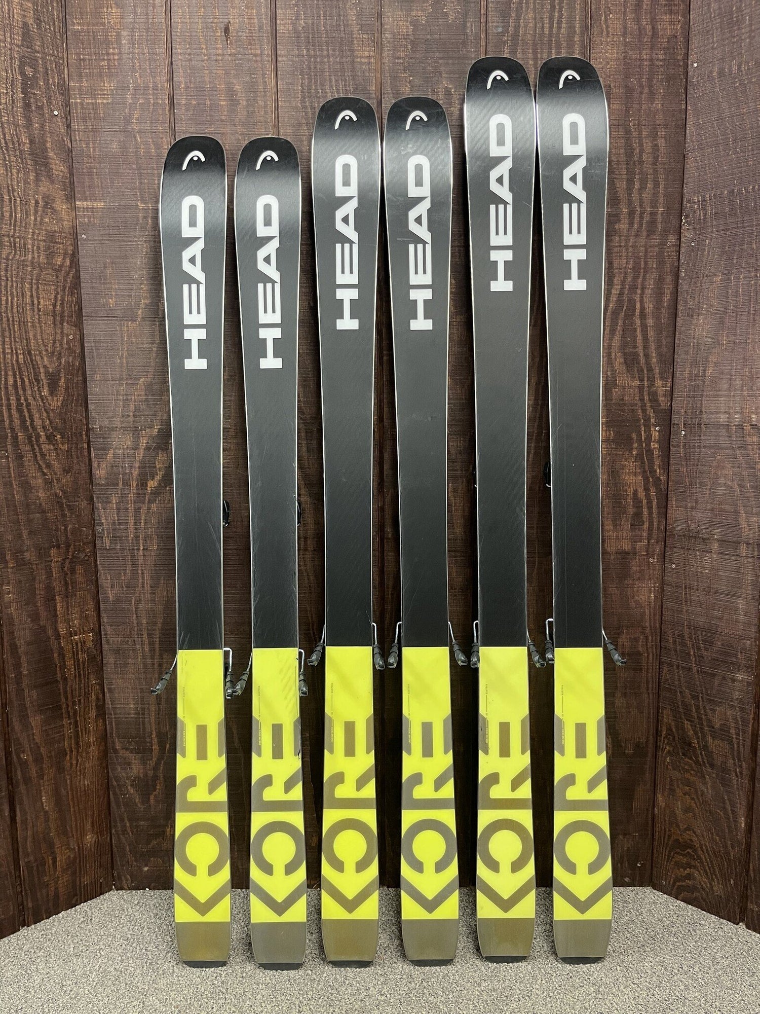 Used 2023 Head Kore 93 Skis + Attack 11 Bindings