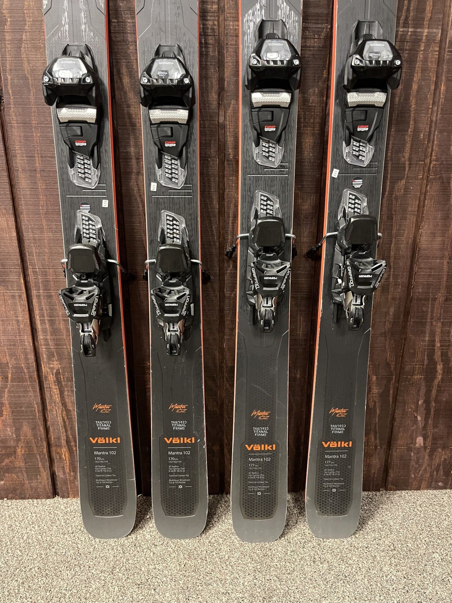2025 Volkl Mantra 102 Skis + TCX Bindings