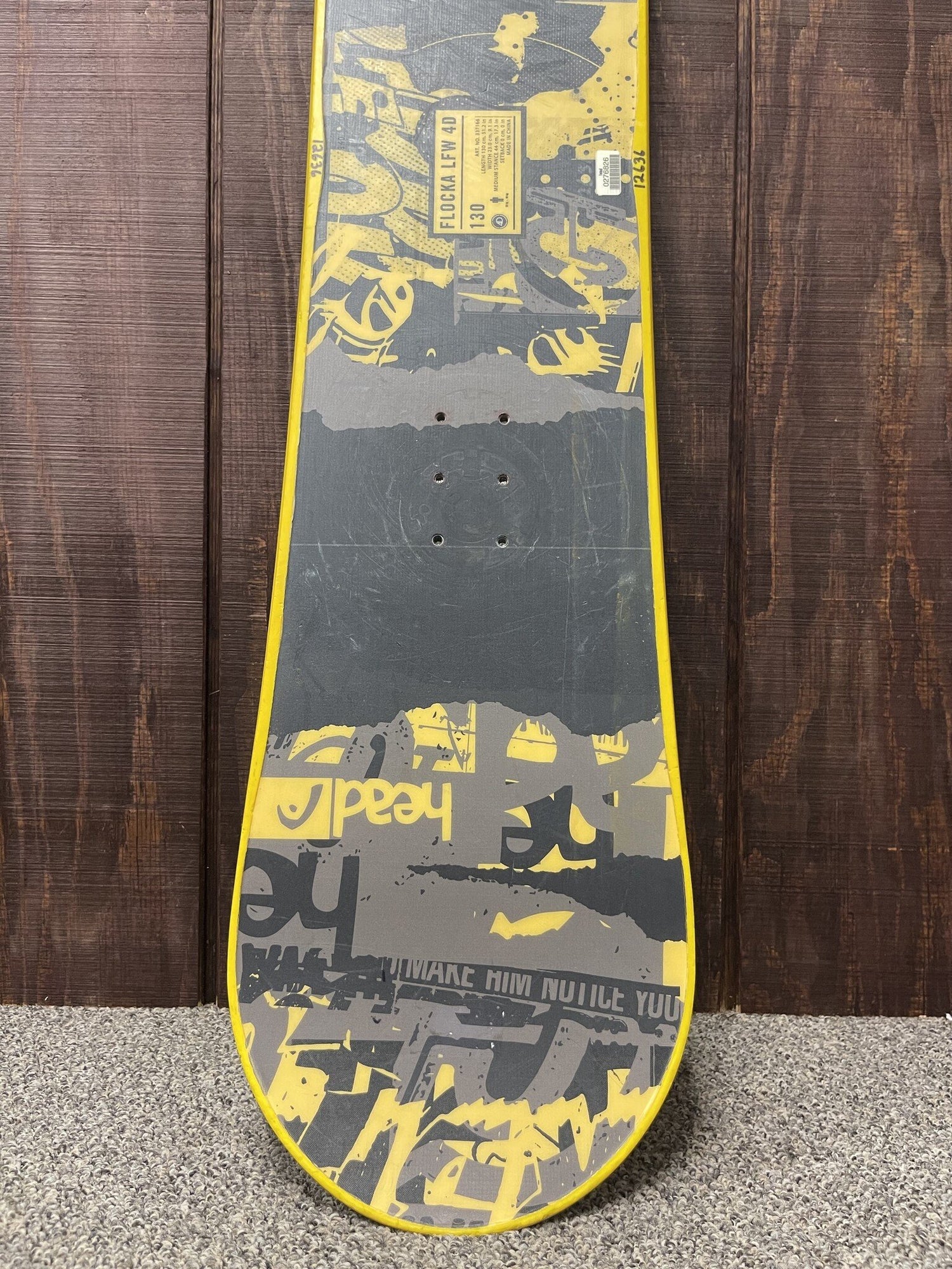 2018 Head Flocka LFW 4D Snowboard 130cm