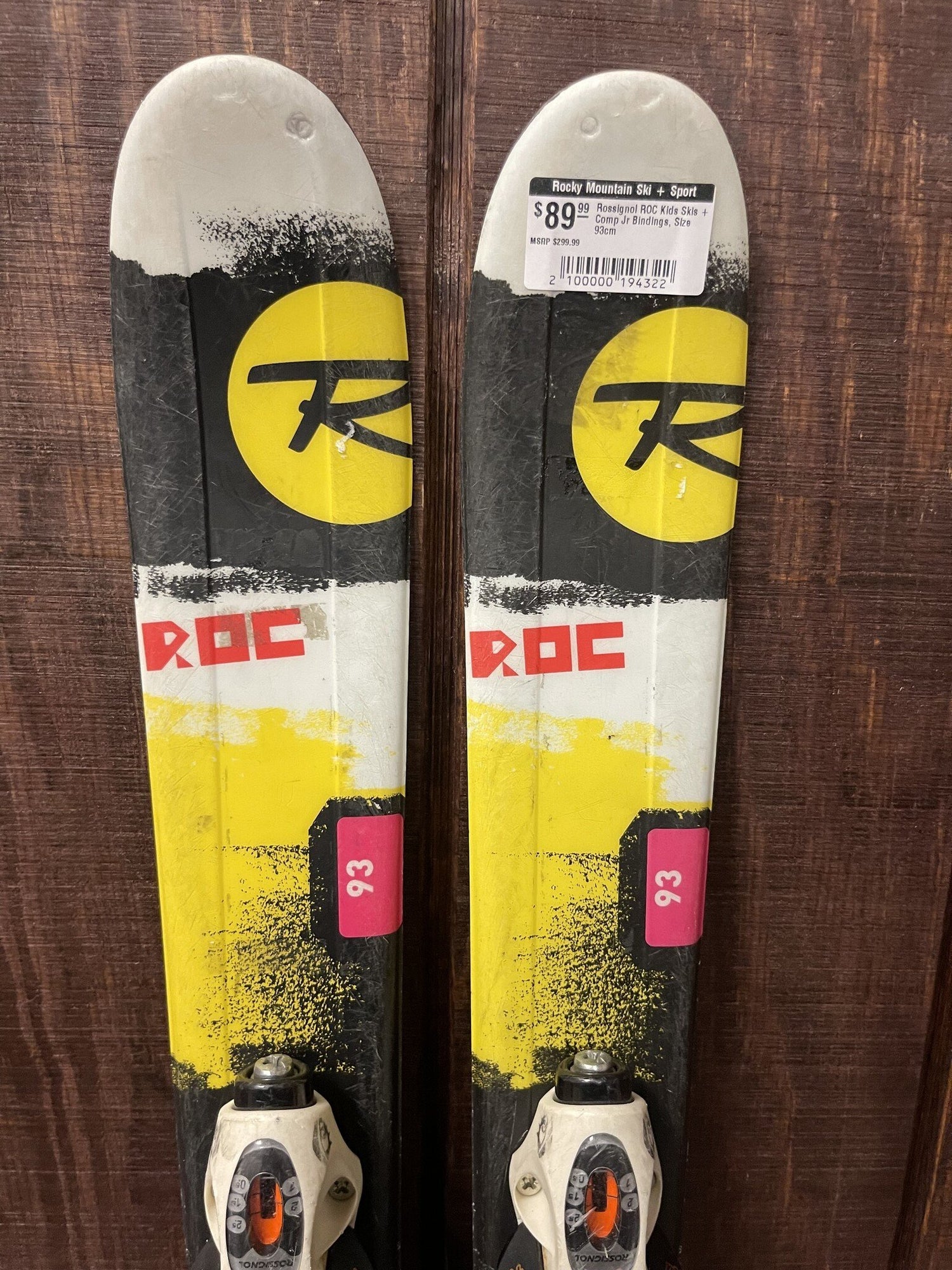 Rossignol ROC Kids Skis + Comp Jr Bindings 93cm