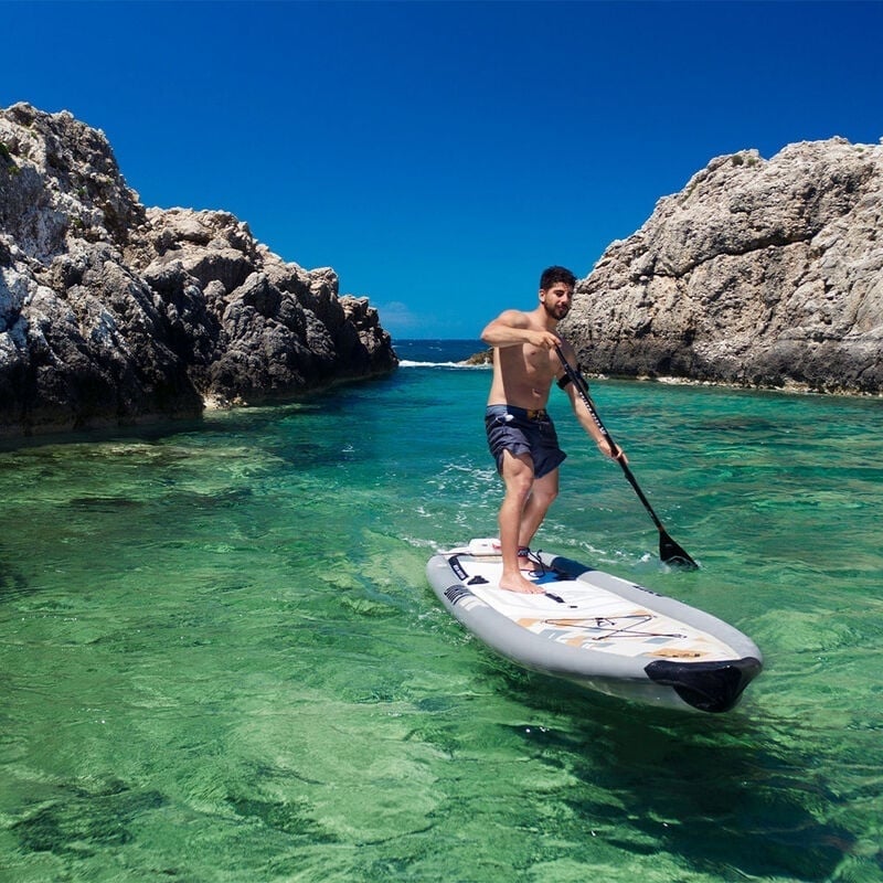 Drift - Fishing iSUP, 3.3m/ , with aluminum SPORTS III paddle and safety leash (Fishing Cooler excluded) - New - Image 3