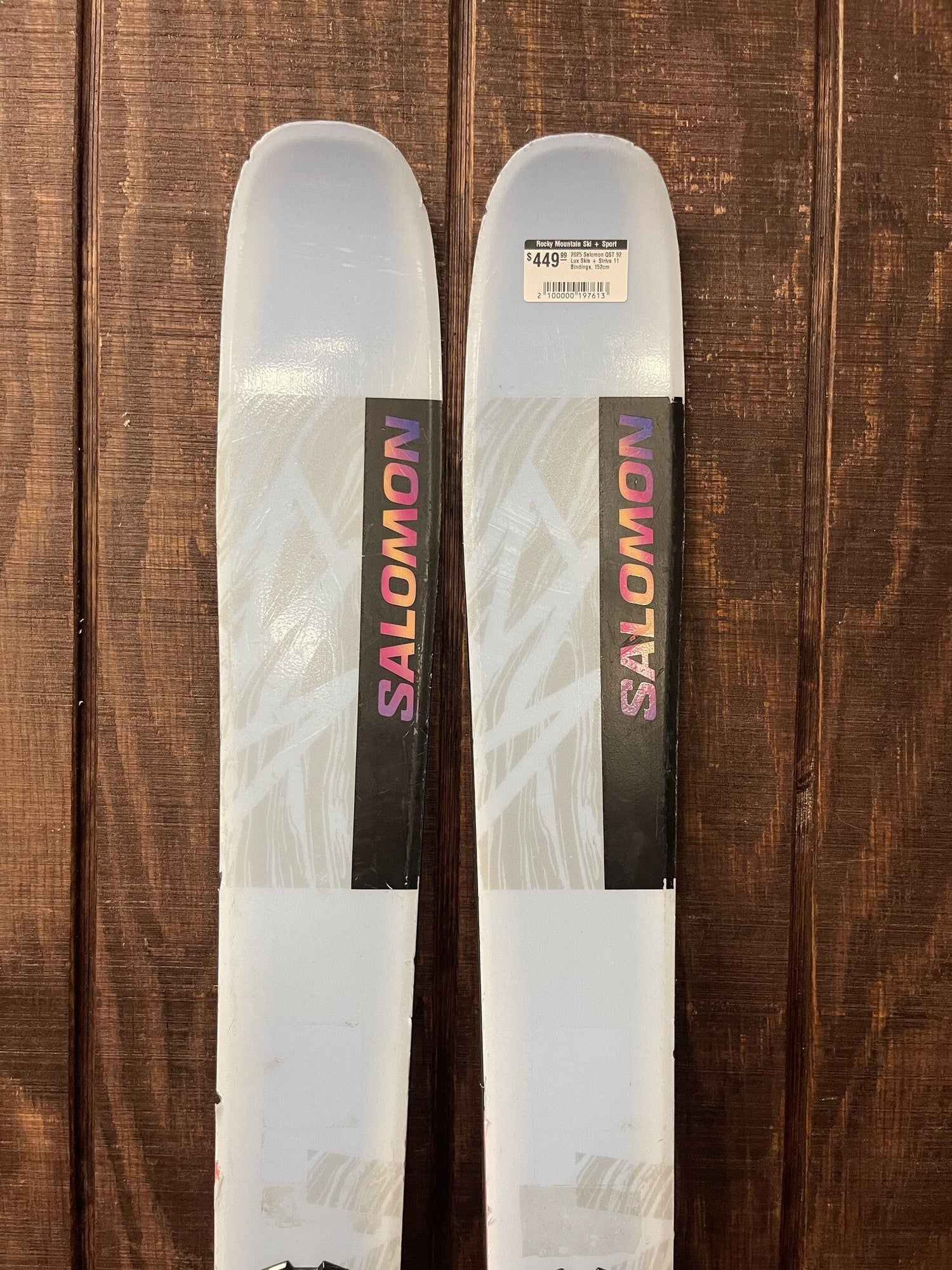 2025 Salomon QST 92 Lux Skis + Strive 11 Bindings, 152cm