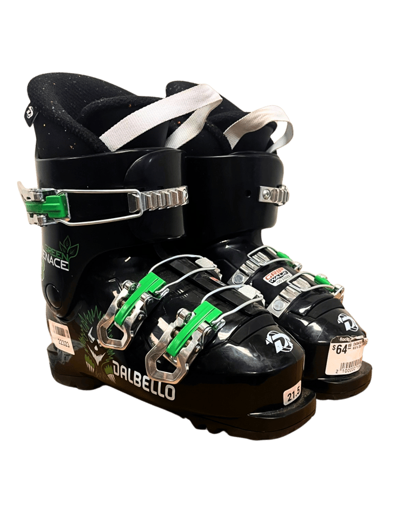 Dalbello Green Menace Kids Ski Boots - USED