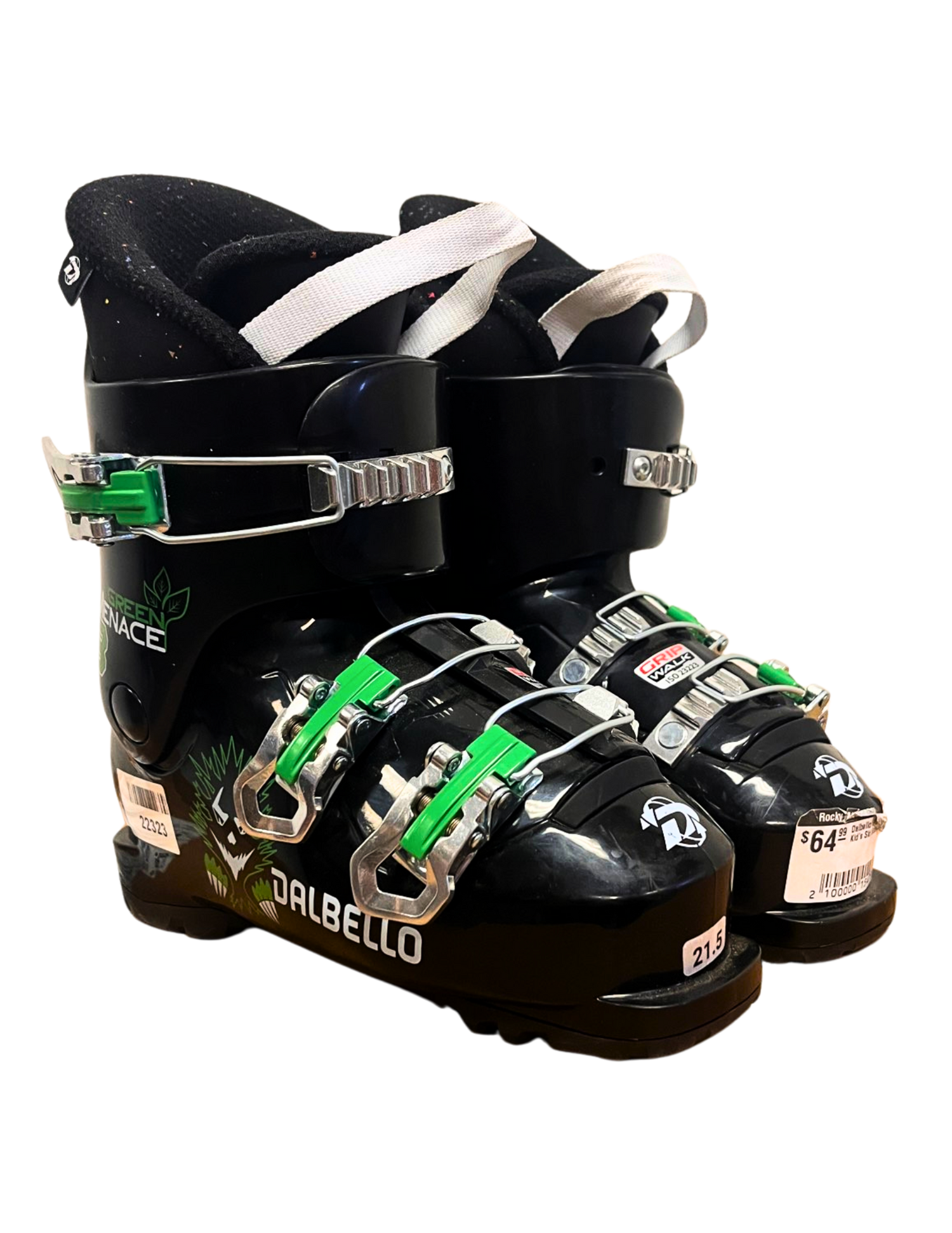 Dalbello Green Menace Grip Walk Kids Ski Boots