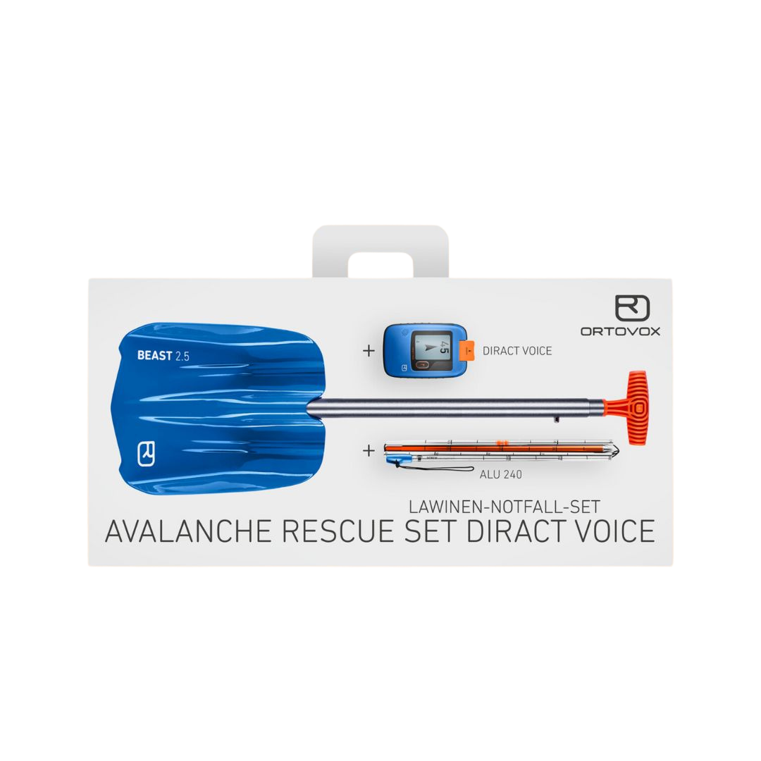 NEW Ortovox Avalanche Rescue Set Diract Voice - Beacon, Probe, Shovel