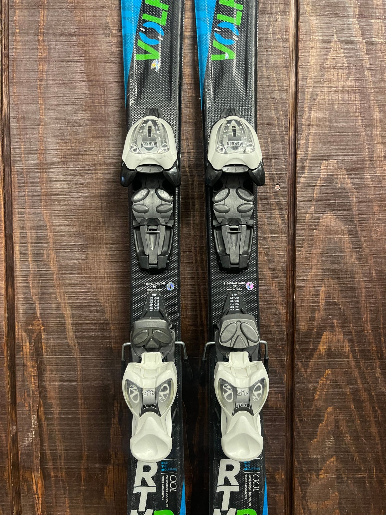 2016 Volkl RTM Jr. Kids Skis + Marker 4.5 Bindings