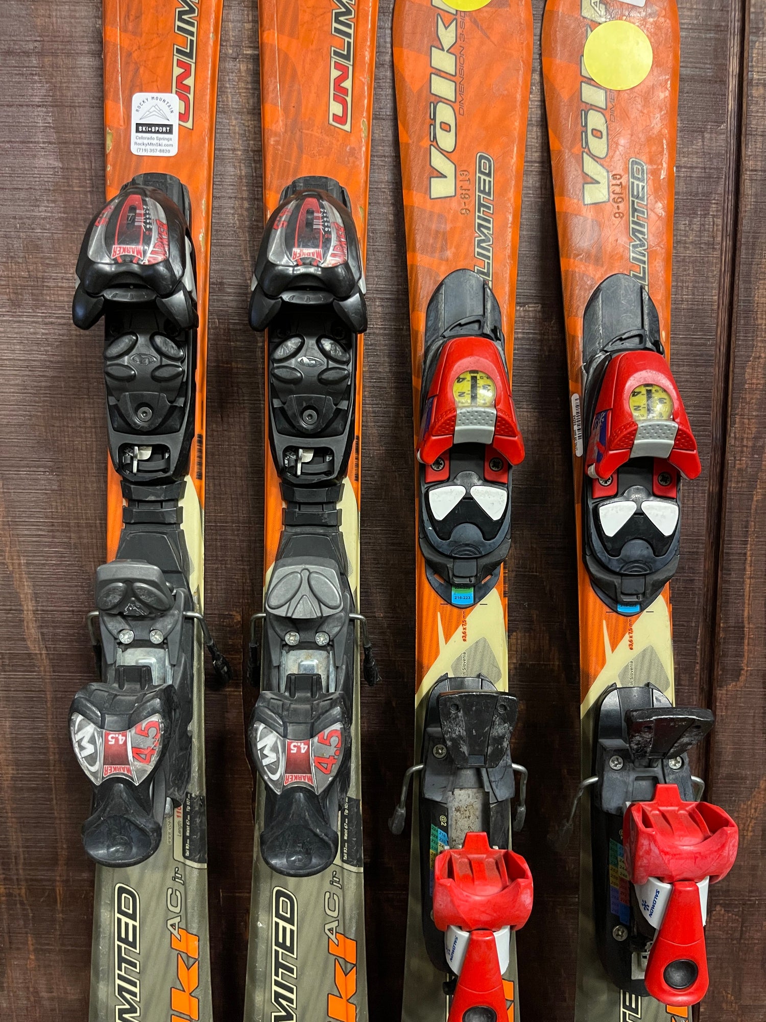 Volkl Unlimited Kids Skis +Marker M 4.5 Bindings