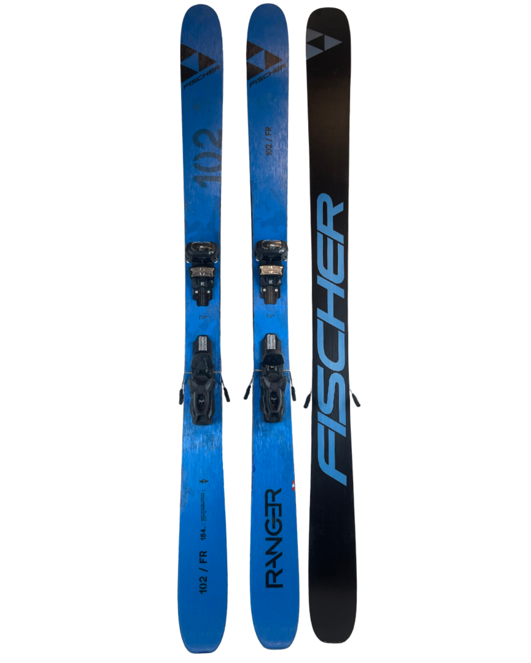 Used 2021 Fischer Ranger 102 FR Skis + Tyrolia Attack 11 Demo Bindings