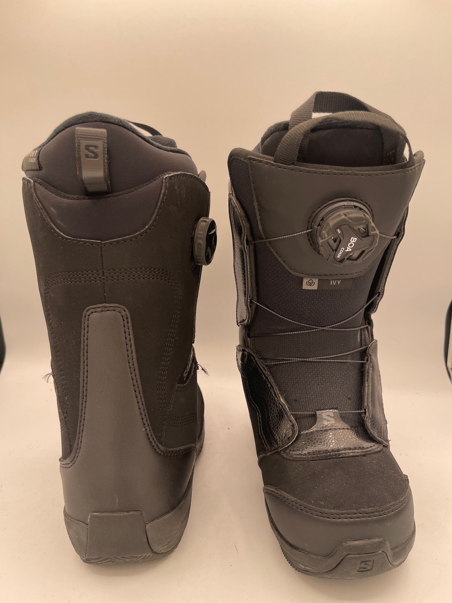 Used Salomon Ivy Boa Snowboard Boots, Womens Size 5